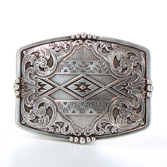 M&F 37019 Rectangle Aztec Floral Nocona Buckle
