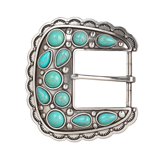 M&F Blazin Roxx Buckle with Turquoise Stones 37931