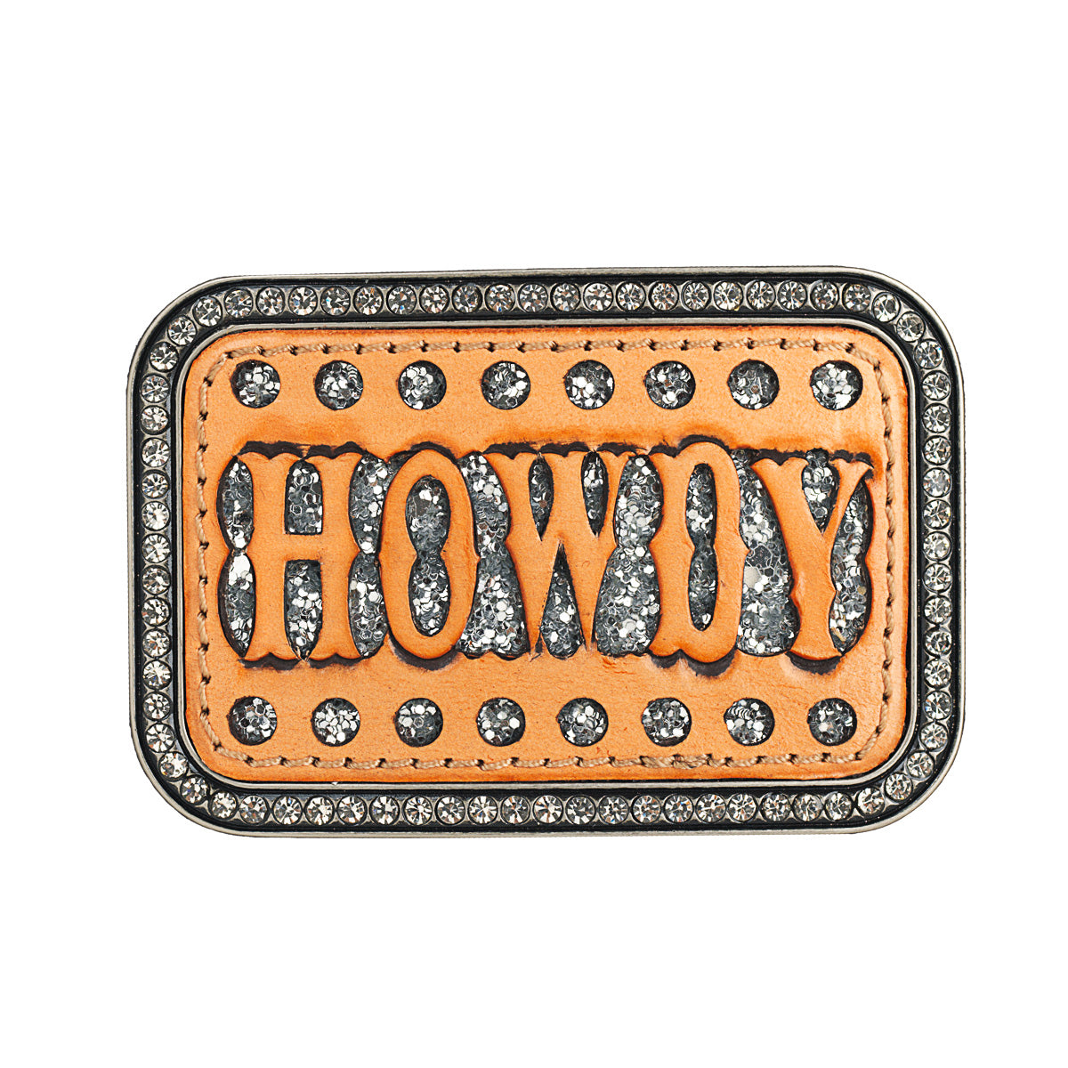 M&F Blazin Roxx Rectangle Buckle Leather Howdy 37934