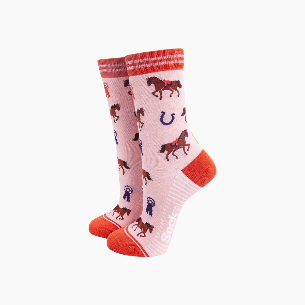 Sock Talk Horse Riding Bamboo Socks in Pink