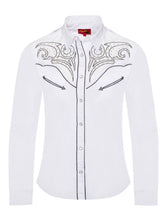 Load image into Gallery viewer, Women’s Western Embroidered diamond studded Shirts LS500-526
