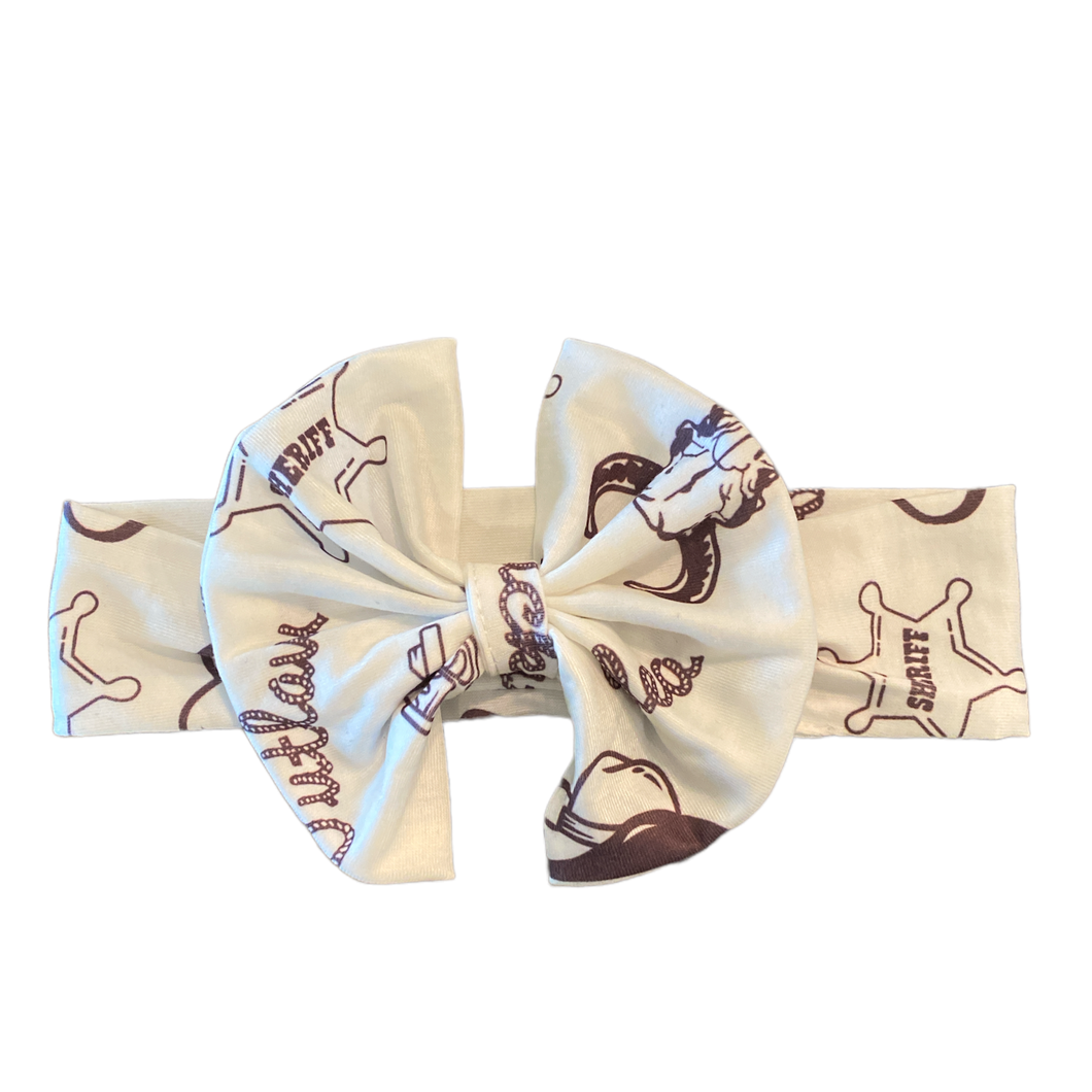 Shea Baby White Cowgirl Headband SHB01