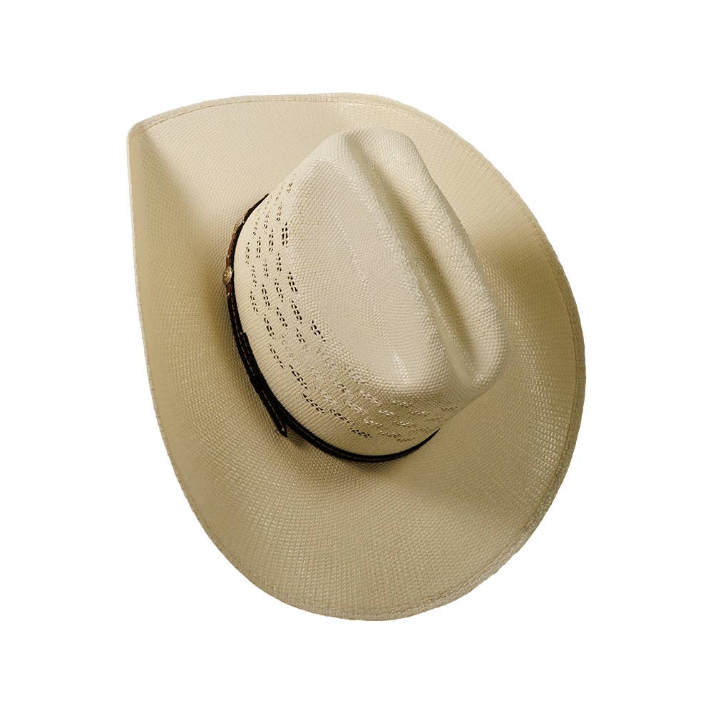 American Hat Makers Straw Cowboy Hat Coyote in Cream