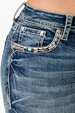 Load image into Gallery viewer, Grace In La Aztec Modify Mid-Rise Boot cut EB-51896
