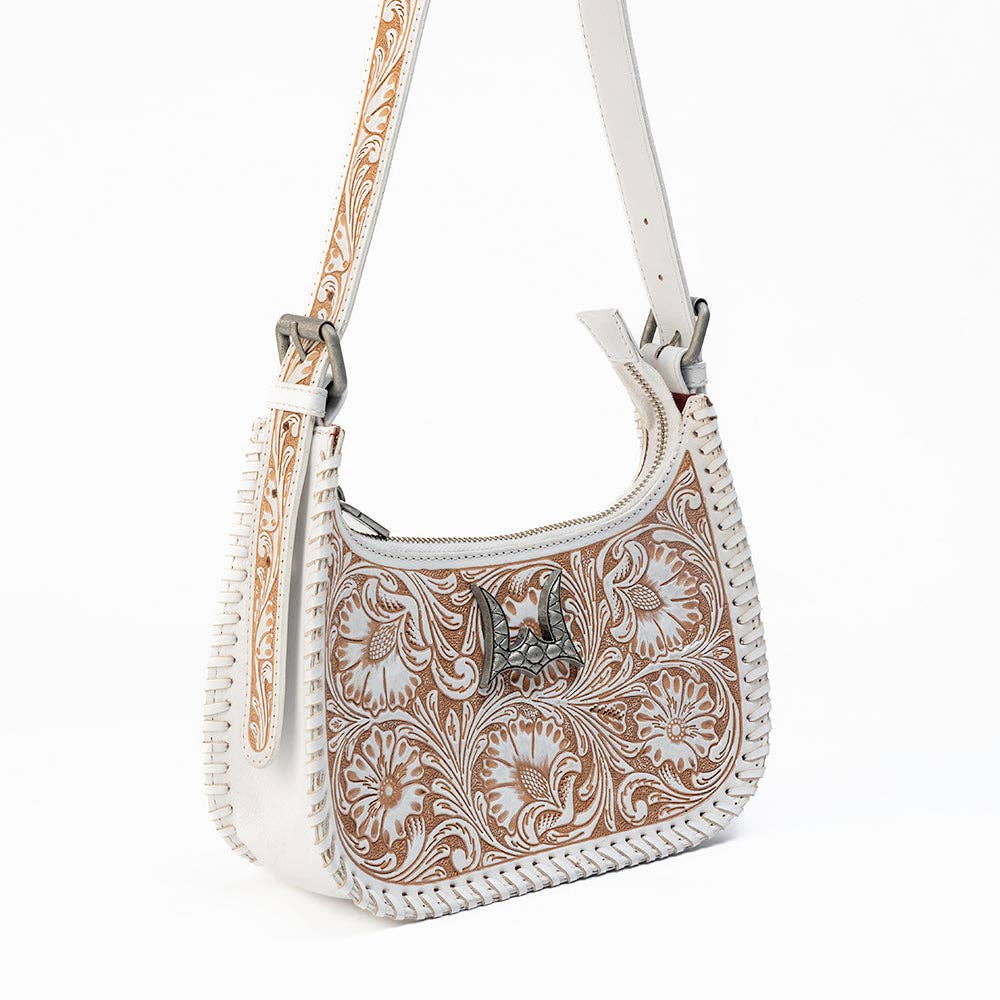 Loyal West LW-S25-325 Dannia Medium Purse in Ivory Dust