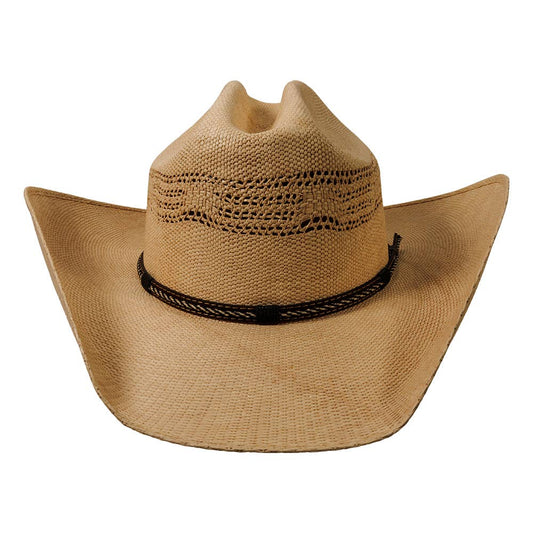 American Hat Makers Straw Cowboy Hat American Maverick in Tan