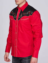 Load image into Gallery viewer, RODEO Men&#39;s Western Embroidery Shirt PS500-528
