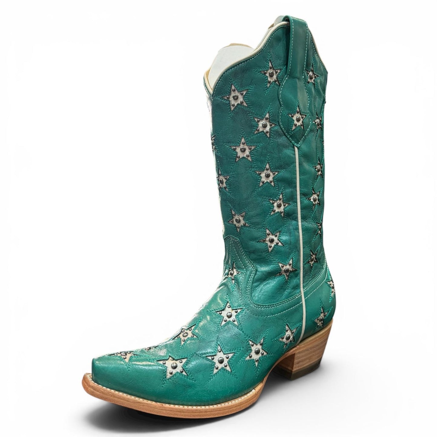 Twisted X Black Star Ladies Marfa in Turquoise & Champage WBSN041