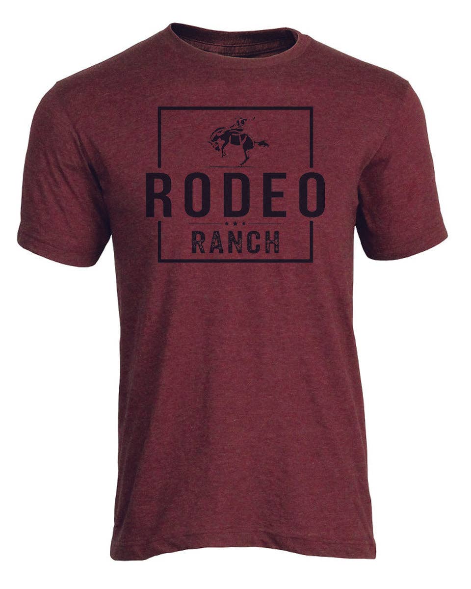 Rodeo Ranch Bucker Shirt in Heather Maroon