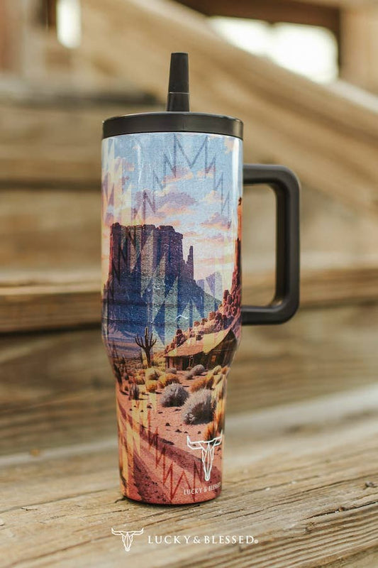 Aztec Western Desert Printed Tumbler (40oz) TPH38