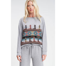 Load image into Gallery viewer, Boots Aztec print soft lounge wear set in Heather Grey TB625G12301A
