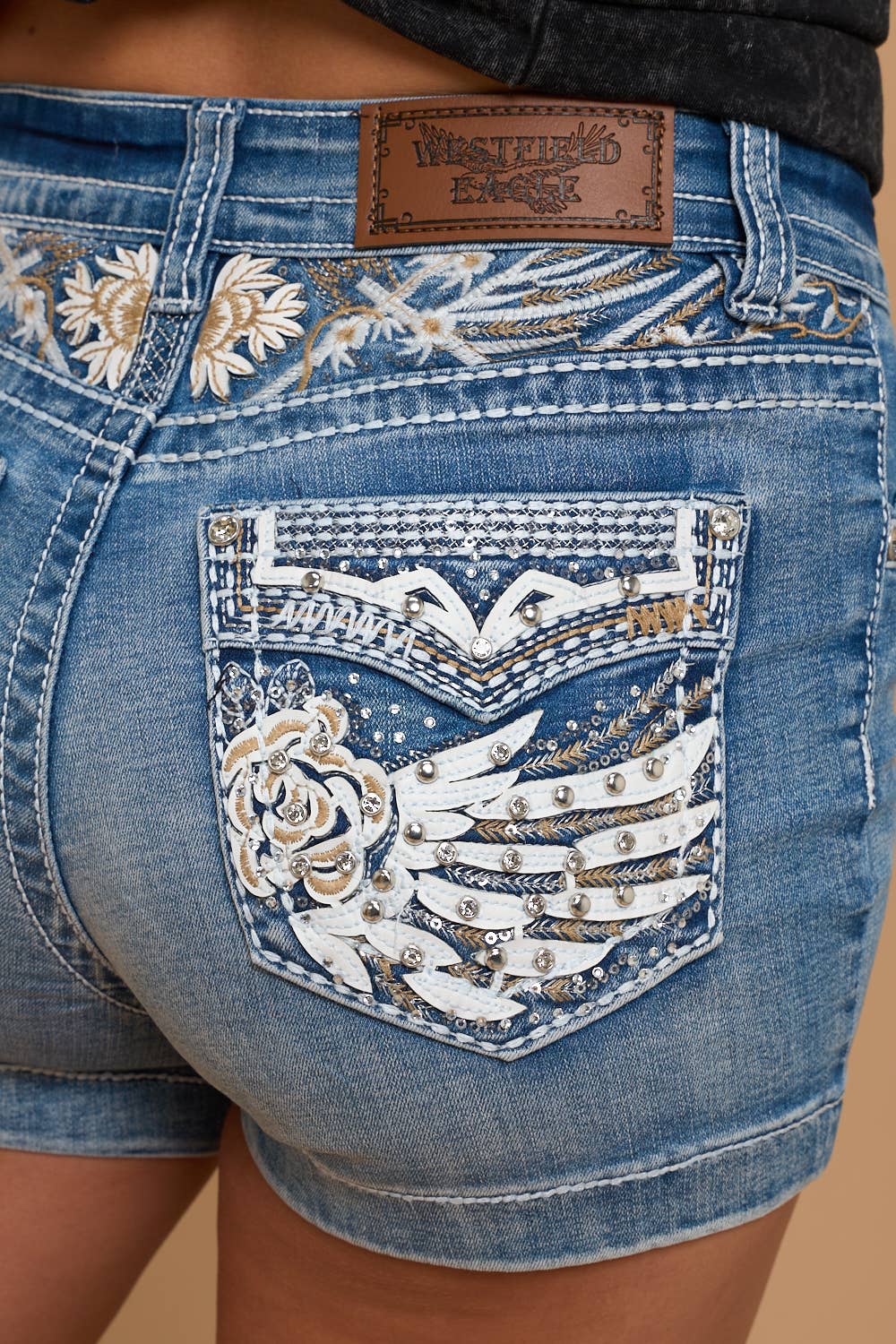 Westfield Eagle WH-032 Stretchy Rodeo Western Shorts