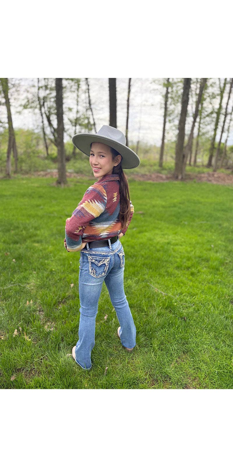 MontanaCo Girls Western Bootcut Jeans - MCGJ-HX31  BLUDEN