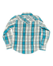 Load image into Gallery viewer, Cowboy Hardware Girls Dutton Plaid in Blue Shirt 425574-190-K
