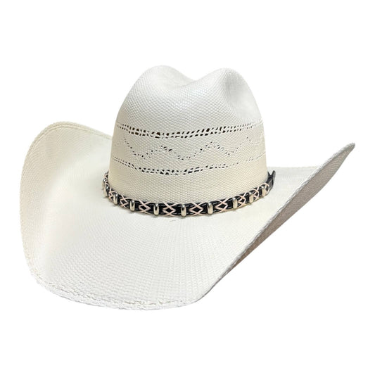 Western Straw Cowboy Hat Silas in Cream