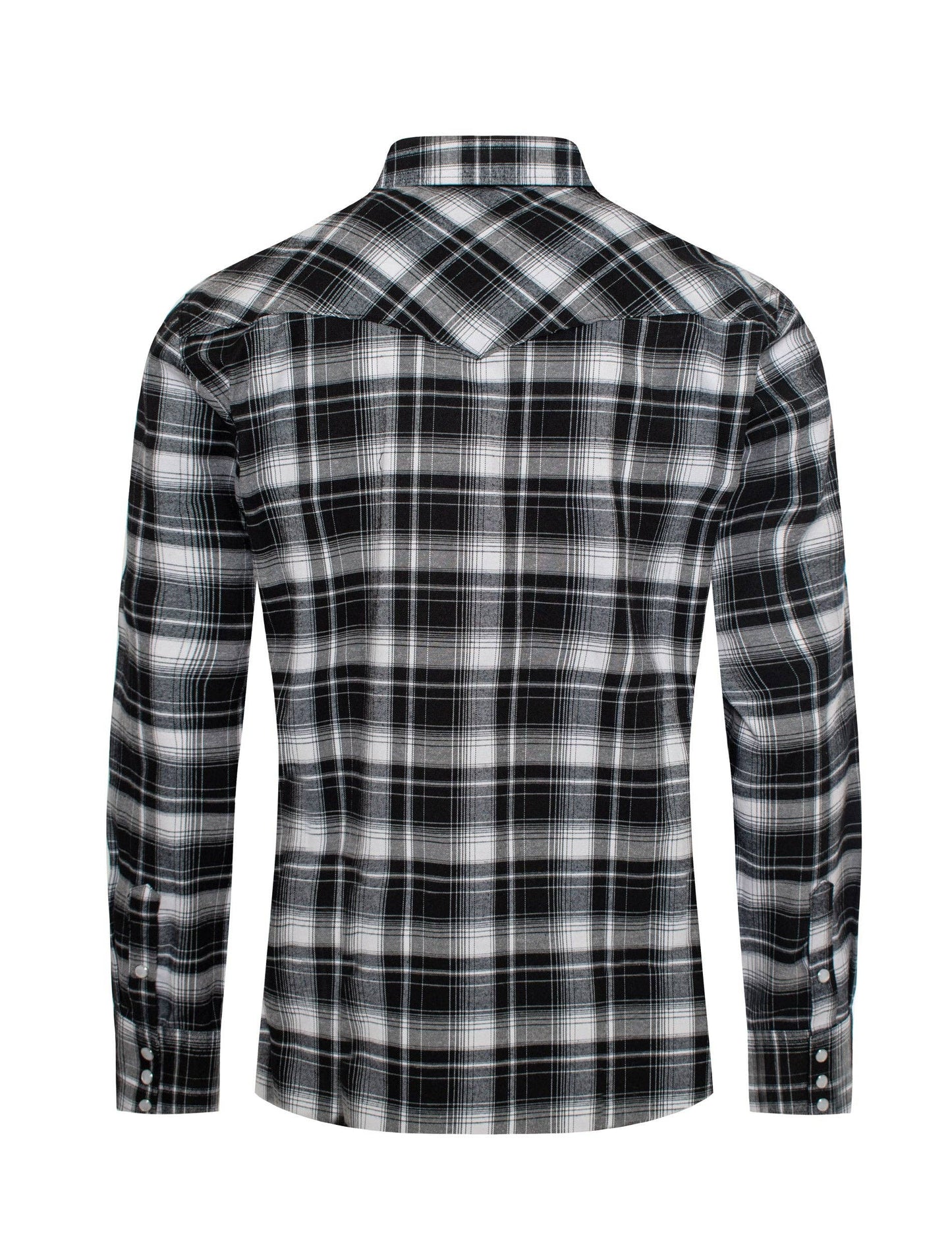 Rodeo Clothing FLS300-301 Men's Western Long Sleeve Flannel Shirts With Snap Buttons