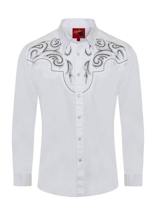 Rodeo Clothing Men's Western Cowboy Embroidery Shirt PS500D-1002