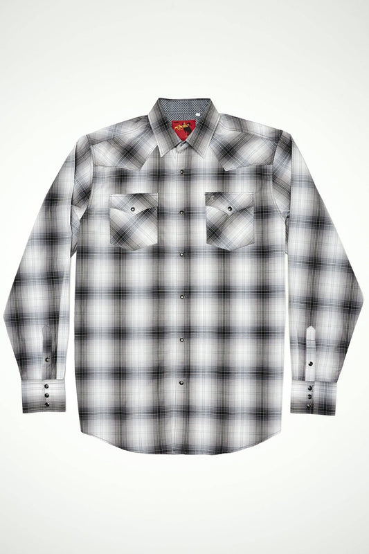 RODEO CLOTHING MEN'S PLAID WESTERN LONG SLEEVE BIG & TALL PS400L-BT-453