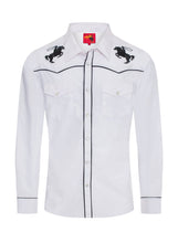 Load image into Gallery viewer, Rodeo Clothing Men&#39;s Horse Embroidery Western Shirt-PS560L-508
