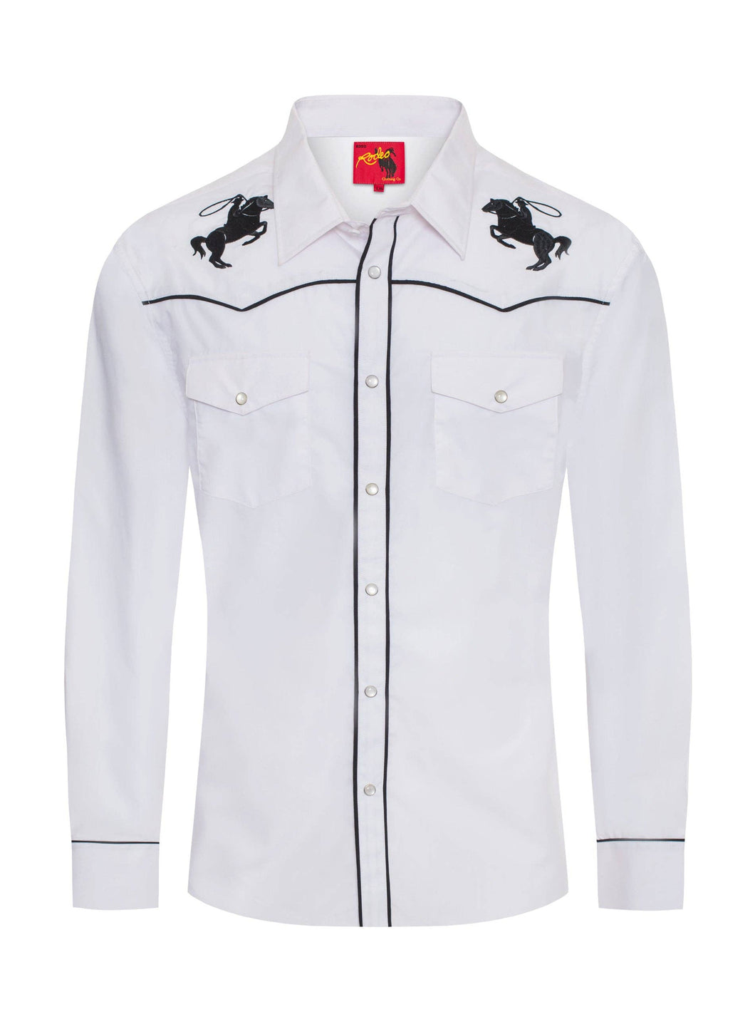 Rodeo Clothing Men's Horse Embroidery Western Shirt-PS560L-508