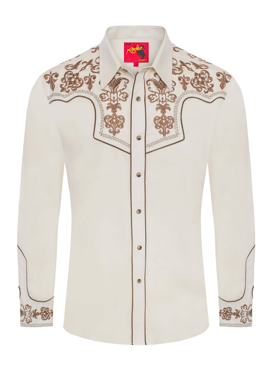 Rodeo Clothing Men's Western Cowboy Embroidery Shirt -PS500L-EC-584