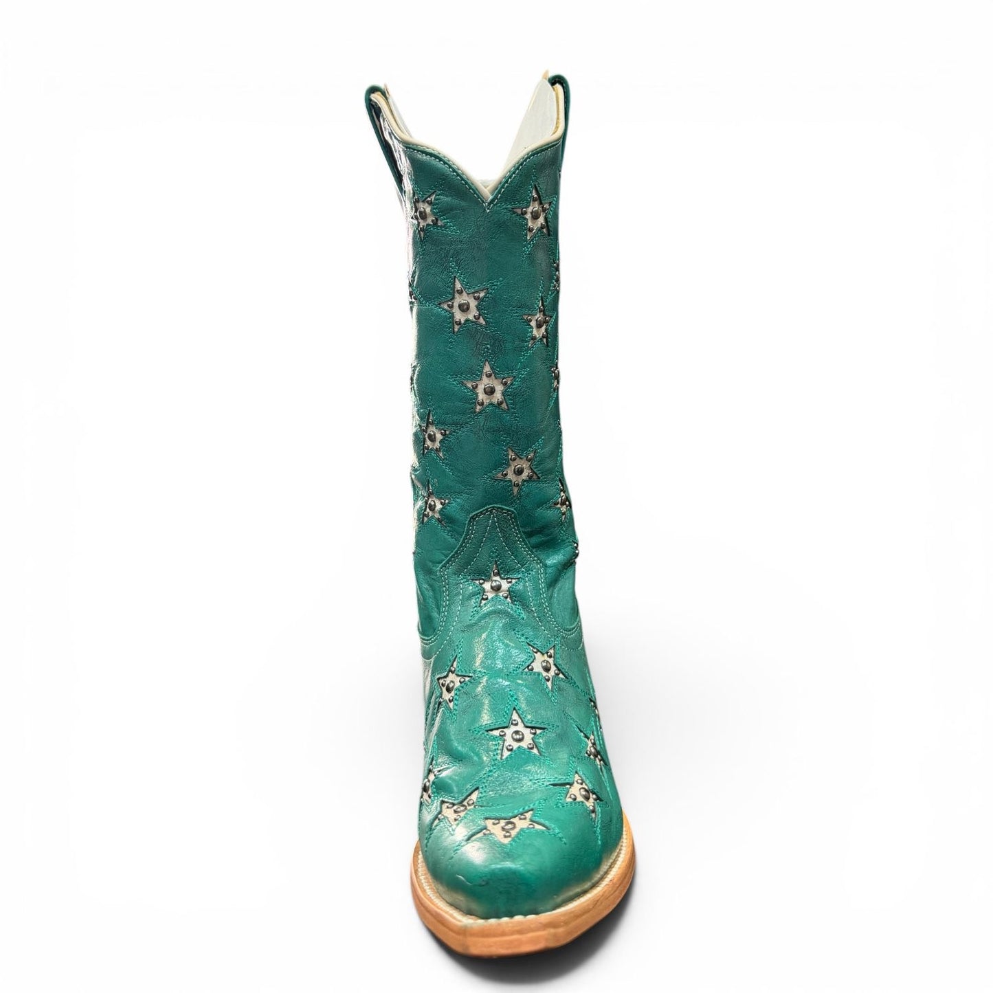 Twisted X Black Star Ladies Marfa in Turquoise & Champage WBSN041