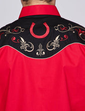 Load image into Gallery viewer, RODEO Men&#39;s Western Embroidery Shirt PS500-528
