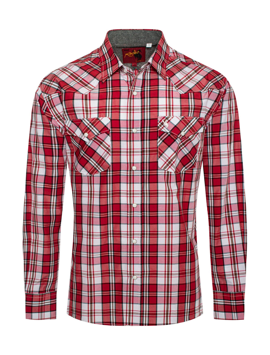 Rodeo Clothing Men's Western Long sleeve Plaid Shirts With Snap Buttons PS400L-411