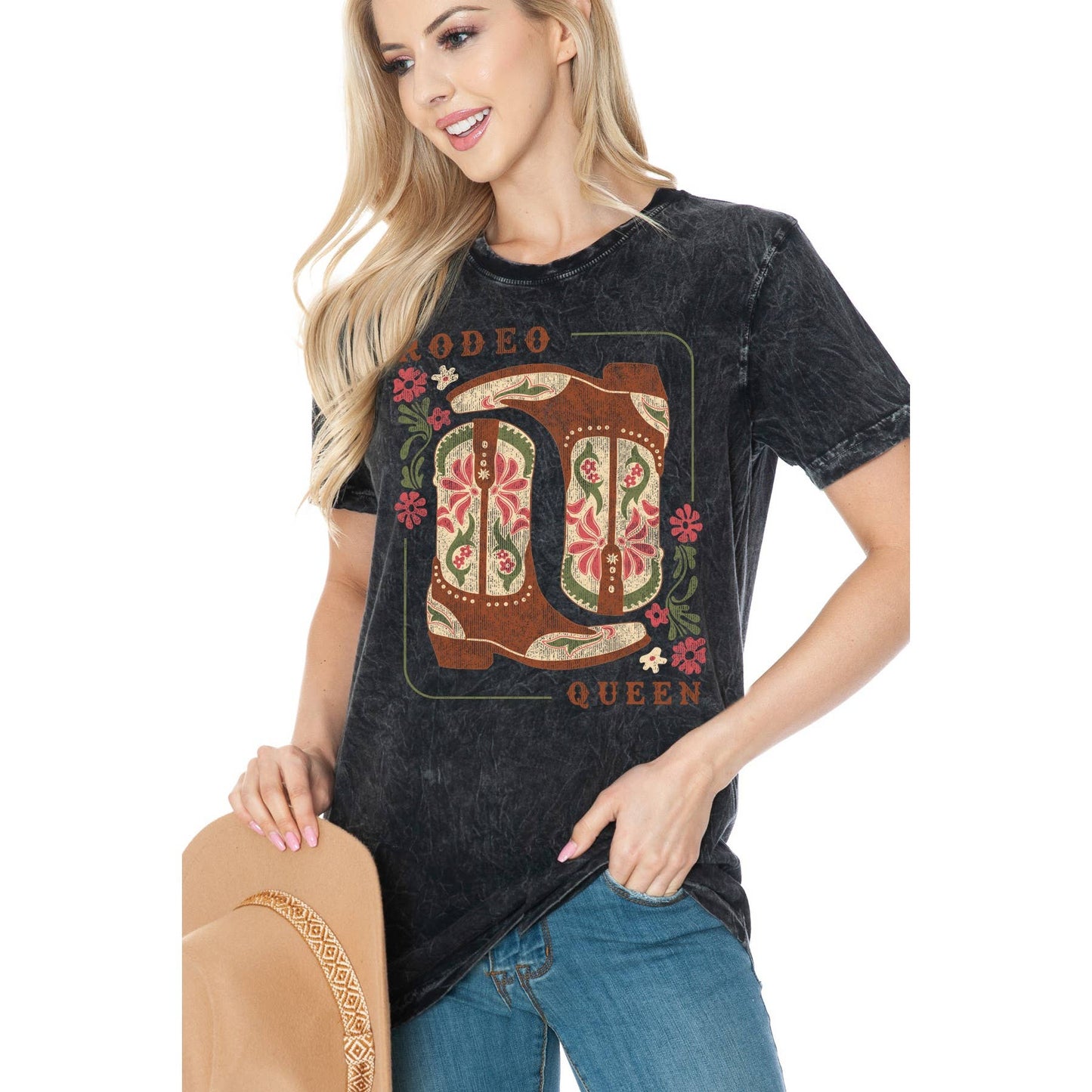 RODEO QUEEN  -  Mineral Wash: CHARCOAL GREY MB1854