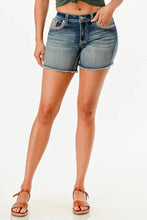 Load image into Gallery viewer, Grace In LA aztec Embroidery Modify Mid Rise Shorts 5&quot; EH-81755
