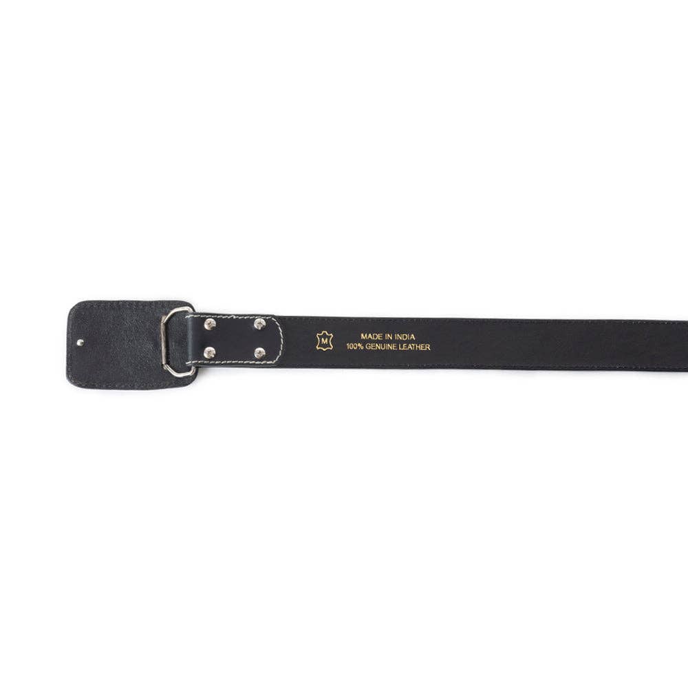 Myra S-12109 Desert Silver Moon Belt In Black