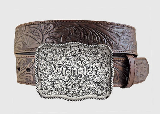 Wrangler Western Belt Ruben 7720511 in Chocolate