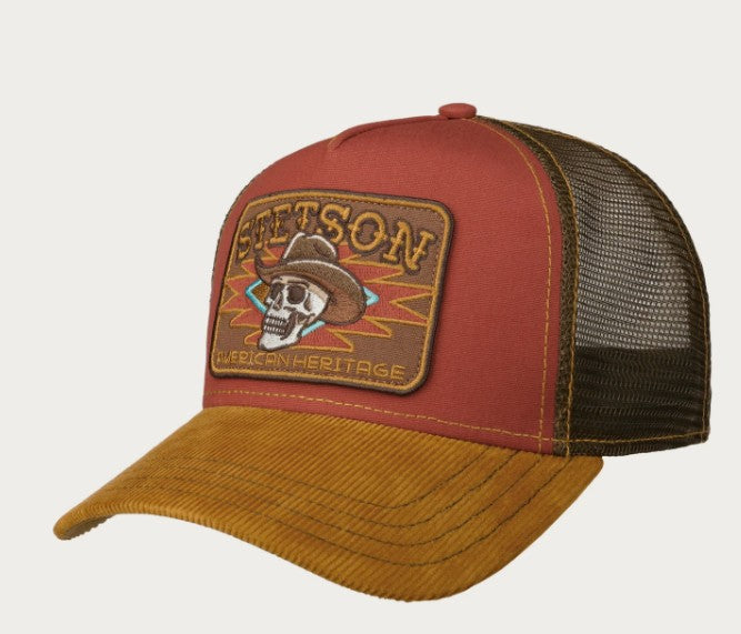 Stetson Trucker Cap Cowboy Skull 7741106