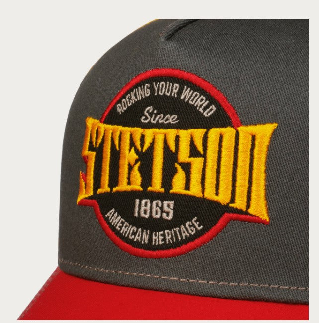 Stetson Trucker Cap 7761159 Red/Black/Yellow