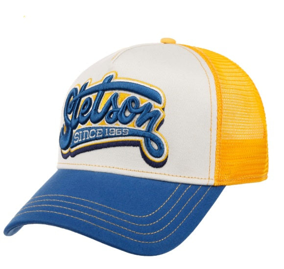 Stetson Trucker Cap in Blue & Yellow 7761162