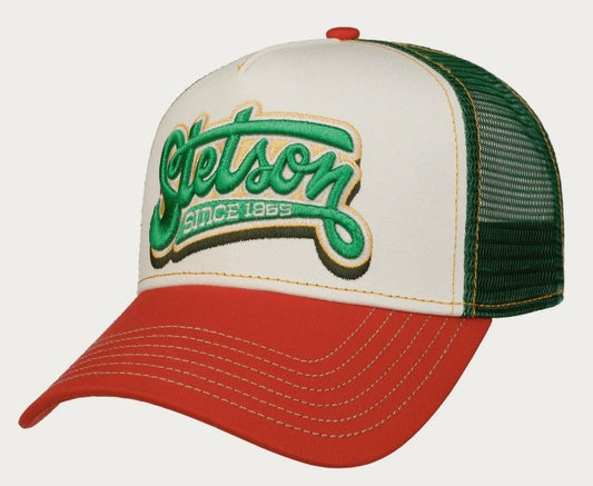 Stetson Trucker Cap in Red & Green 7761162