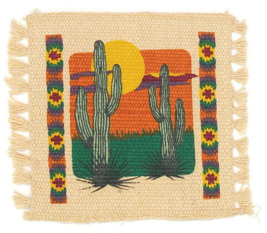 Cotton Stencil Coasters-Southwest Design