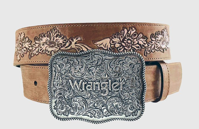 Wrangler 7915390 Reagan Western Belt in Tan
