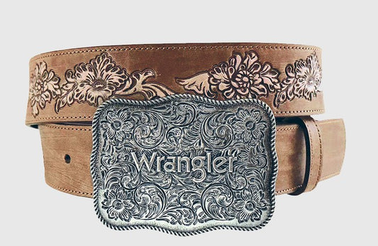 Wrangler 7915390 Reagan Western Belt in Tan