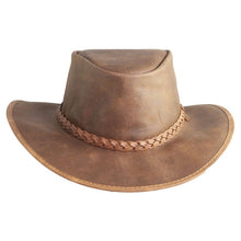 Load image into Gallery viewer, American Hat Makers Unisex Crusher - Leather Crushable Outback Hat in Copper
