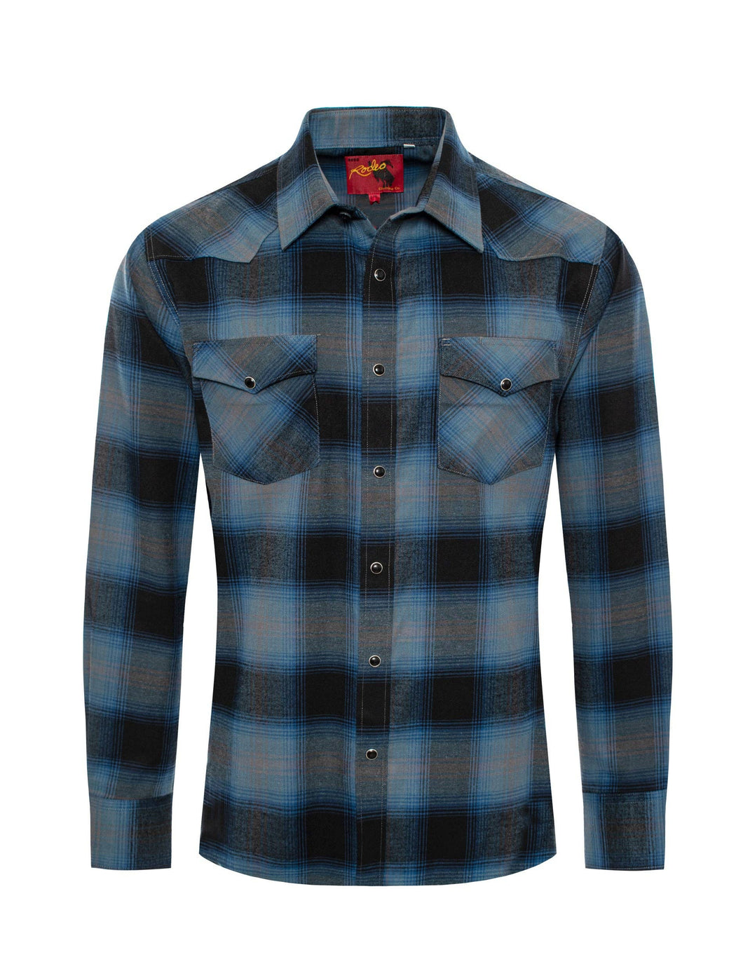 Men's Western Long Sleeve Flannel Shirts With Snap Buttons FLS300-303