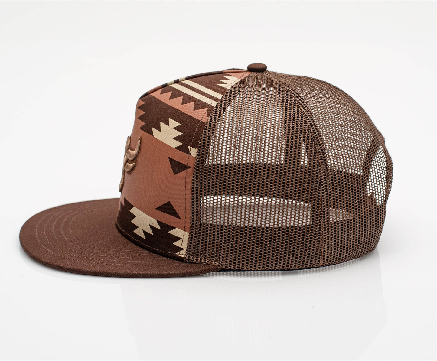 Rodeo Clothing Men’s Cotton Twill Mesh Western Cap –TH101-1102-BROWN