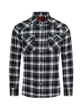 Load image into Gallery viewer, Men&#39;s Western Long Sleeve Flannel Shirts With Snap Buttons FLS300-301
