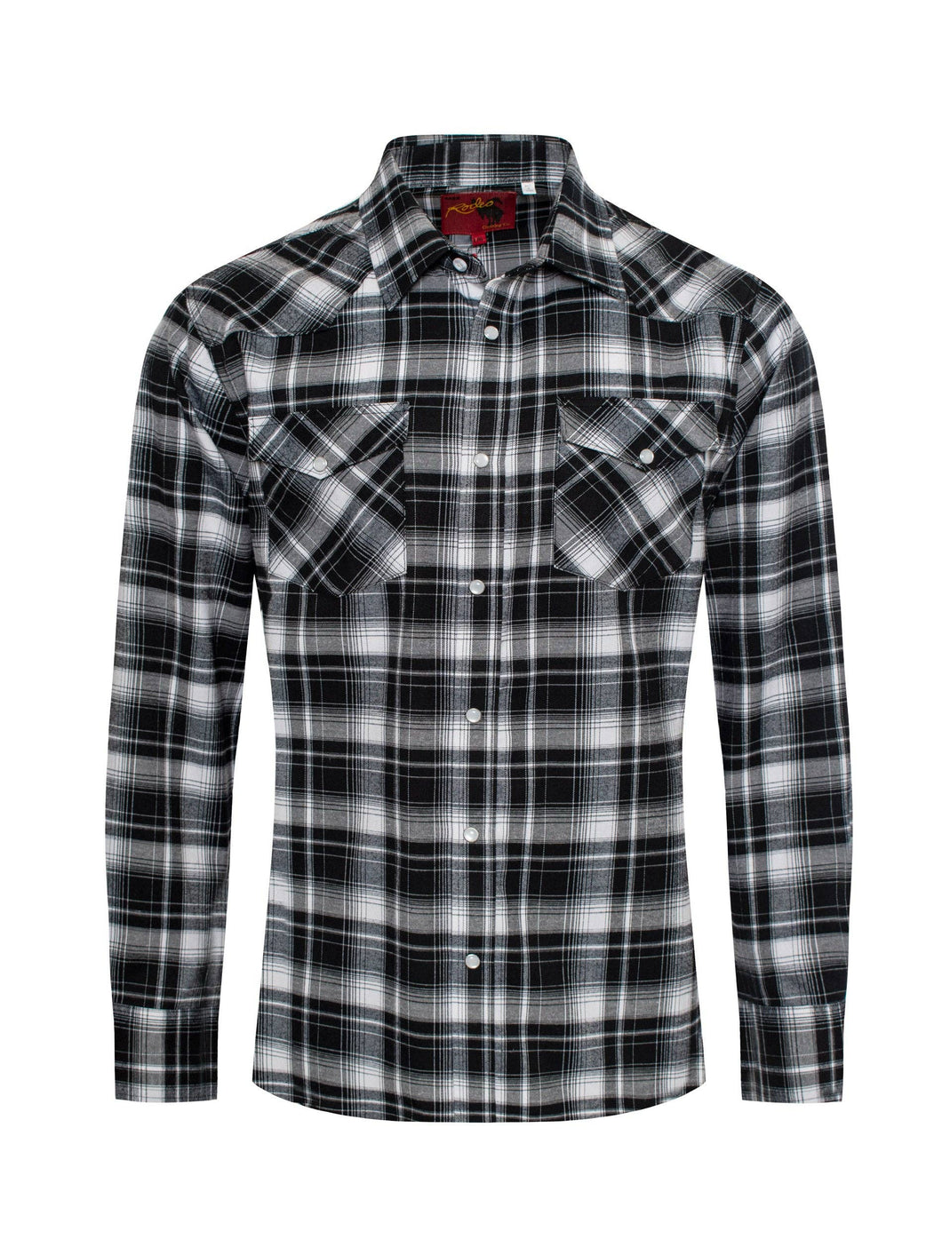 Men's Western Long Sleeve Flannel Shirts With Snap Buttons FLS300-301