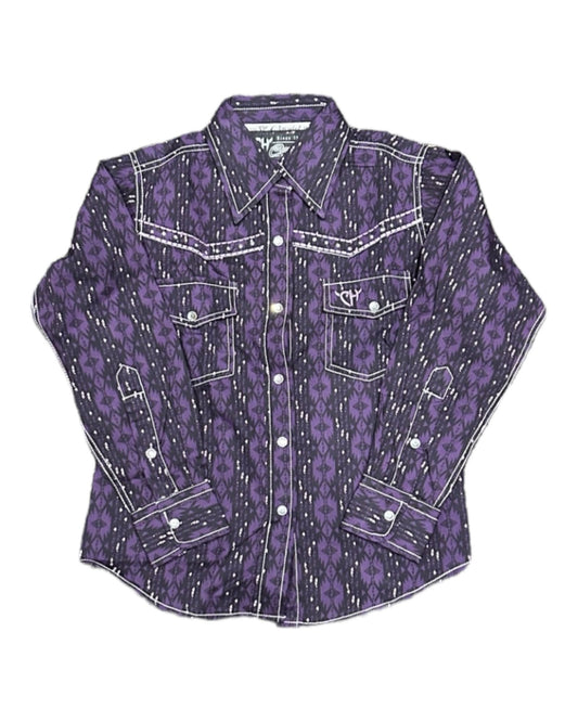 Cowboy Hardware Kids Aztec in Plum Shirt 425575-170