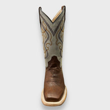 Load image into Gallery viewer, Corral Teens J7100 Handcrafted Brown/Beige Narrow Square Toe Cowboy Boots
