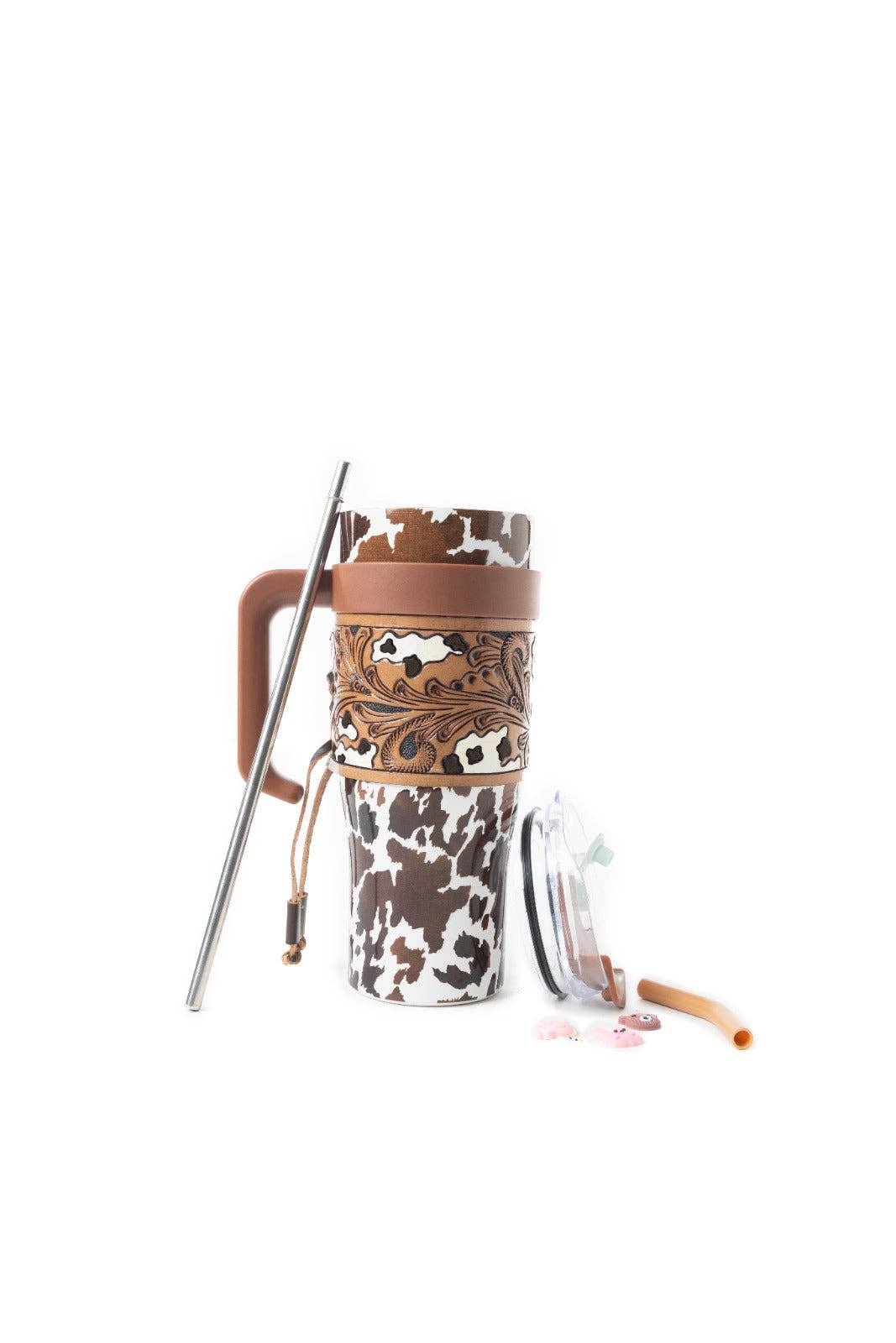 Myra S-12053 Wide Wyoming Tumbler In Brown and White: WITH TOOLING