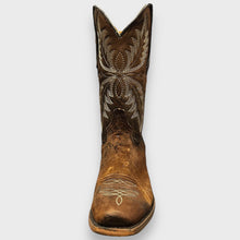 Load image into Gallery viewer, C4023 Mens Chocolate Lamb Narrow Square Toe Cowboy Boots
