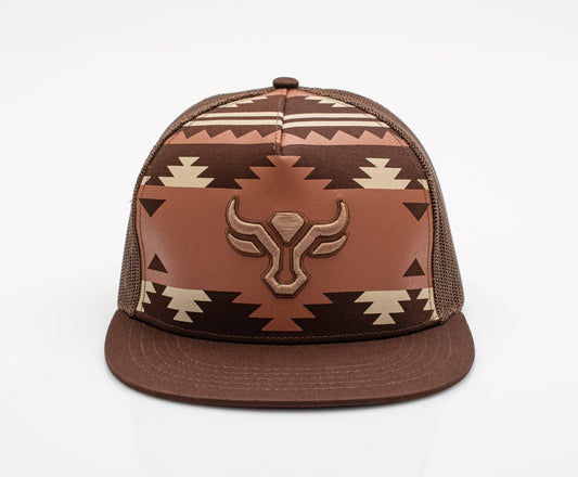 Rodeo Clothing Men’s Cotton Twill Mesh Western Cap –TH101-1102-BROWN