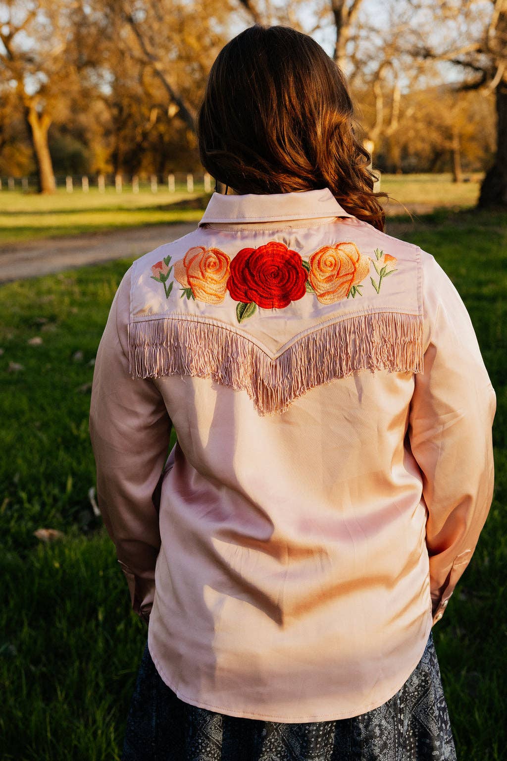 Rodeo Quincy Pale Pink Button Up M2884Q